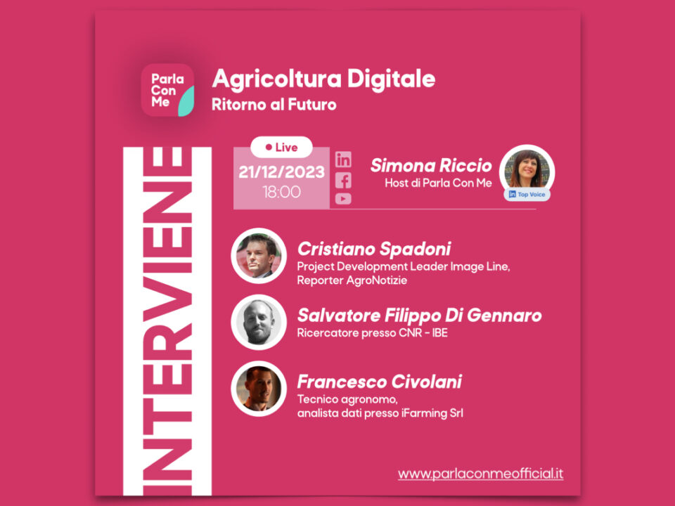 La trasmissione "Parla con Me" affronta i temi di agricoltura digitale