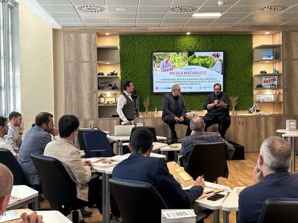 Il workshop era dedicato alla filiera vitivinicola e all'innovazione sostenibile.