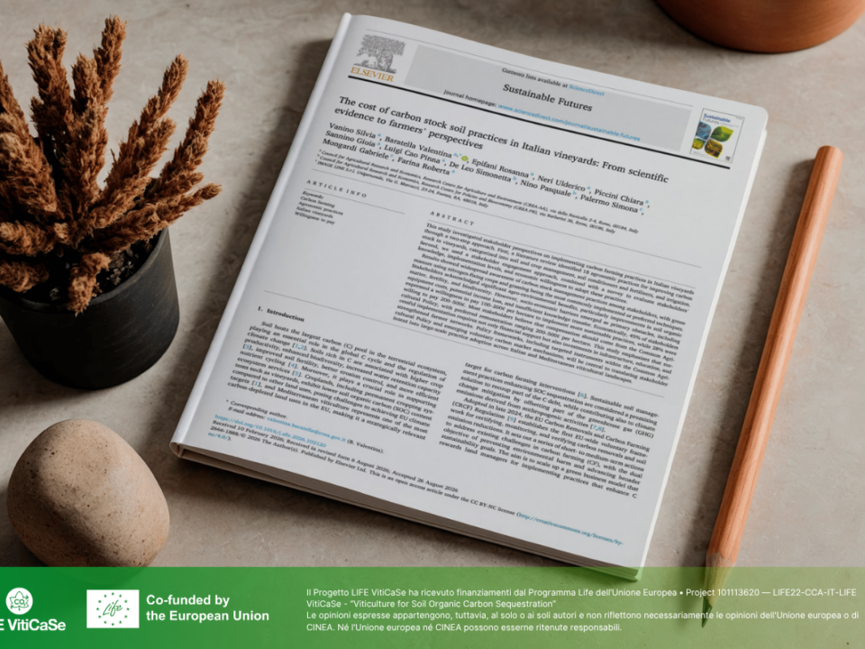 LIFE VitiCaSe pubblicato articolo scientifico